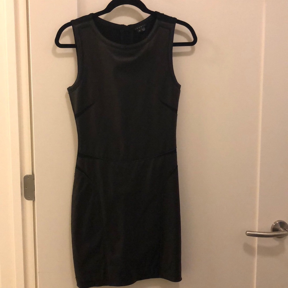 Leather front Theory dress!